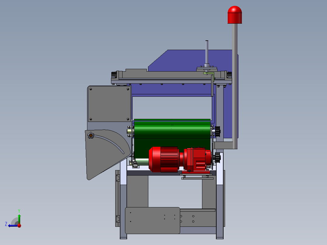 金属检测机右视图