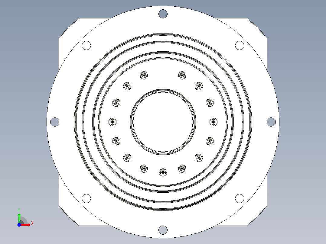 多摩川行星减速机TD-110-L1-24HA24前视图