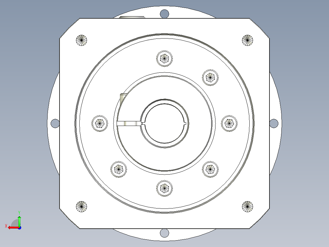 多摩川行星减速机TD-110-L1-24HA24后视图