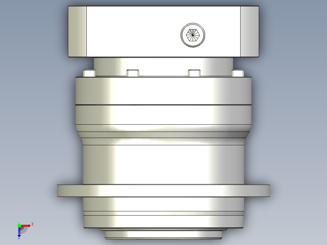 多摩川行星减速机TD-110-L1-24HA24俯视图