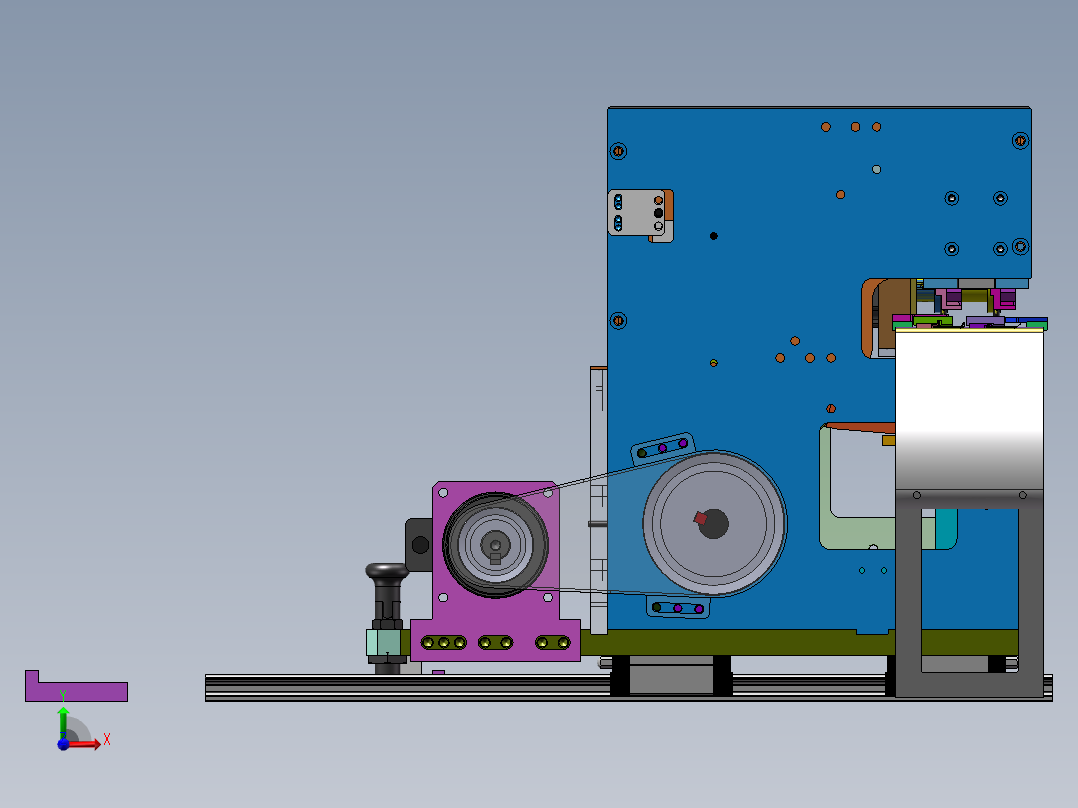 凸轮折弯机前视图