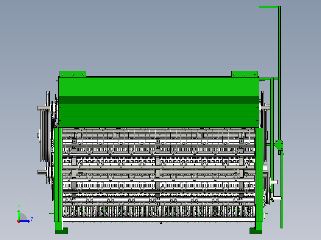 花生收获机左视图