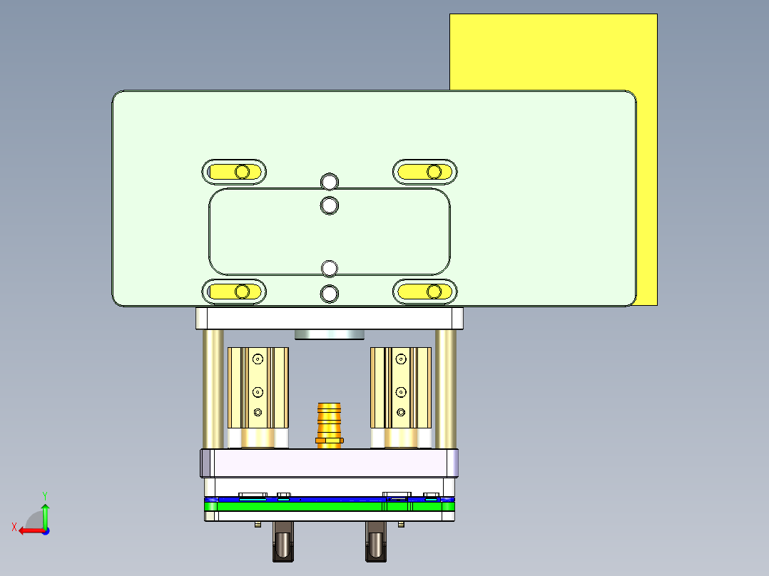 Z581C笔记本CNC工装夹具三维模型-CNC5-0804后视图