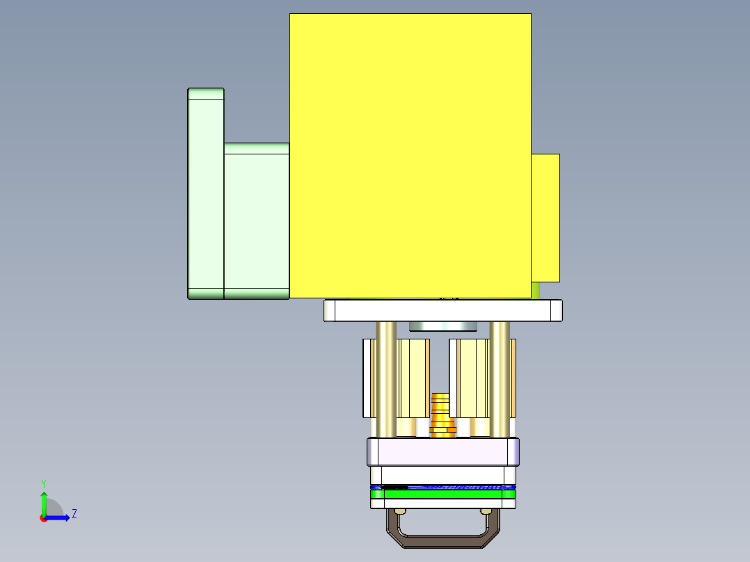 Z581C笔记本CNC工装夹具三维模型-CNC5-0804左视图