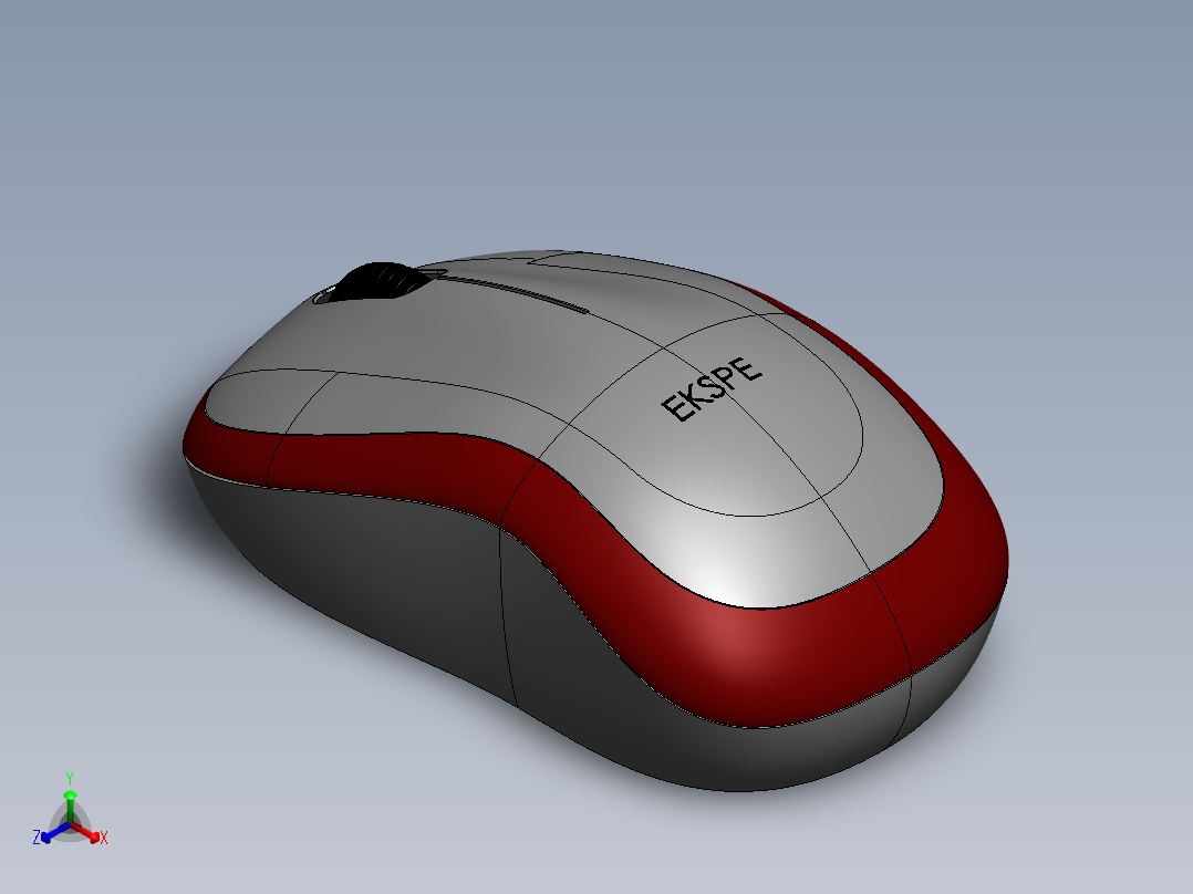 鼠标正等轴测图