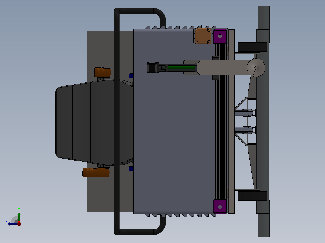 水泥地面自动熨平机731685(1)右视图