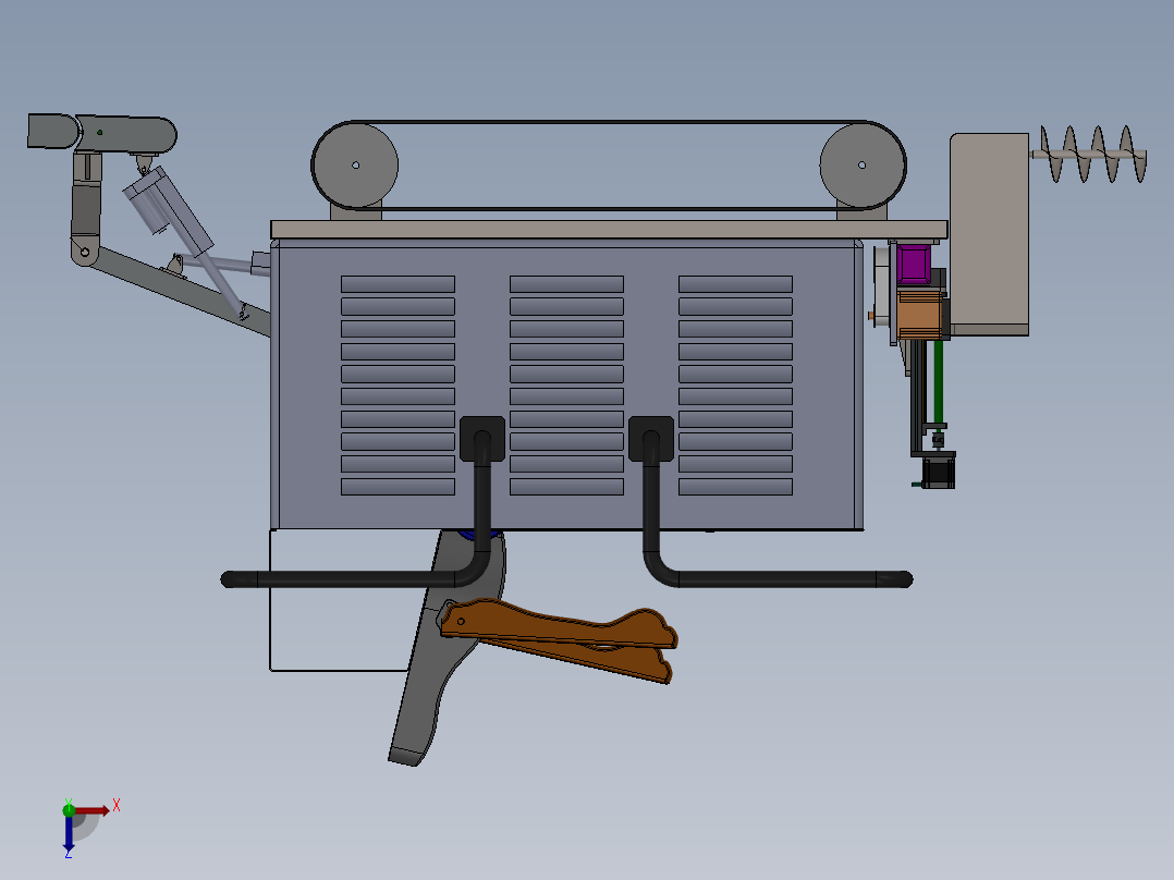 水泥地面自动熨平机731685(1)俯视图