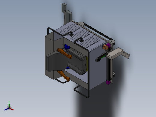水泥地面自动熨平机731685(1)正等轴测缩略图