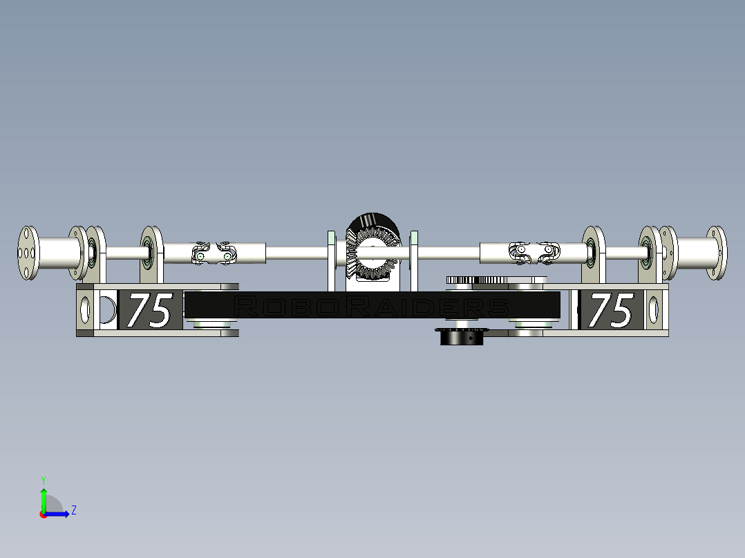 转向差速设计左视图