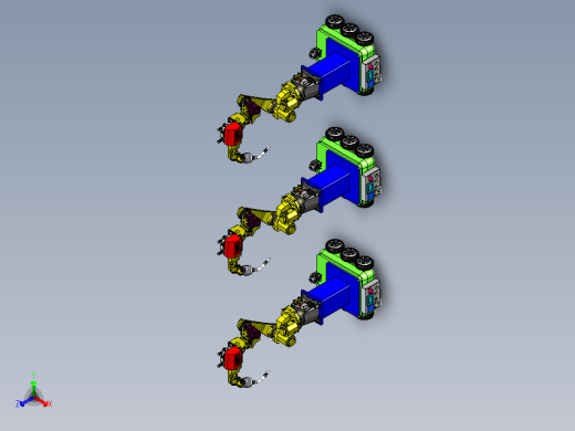 带有移动小车底盘的焊接机械手机构