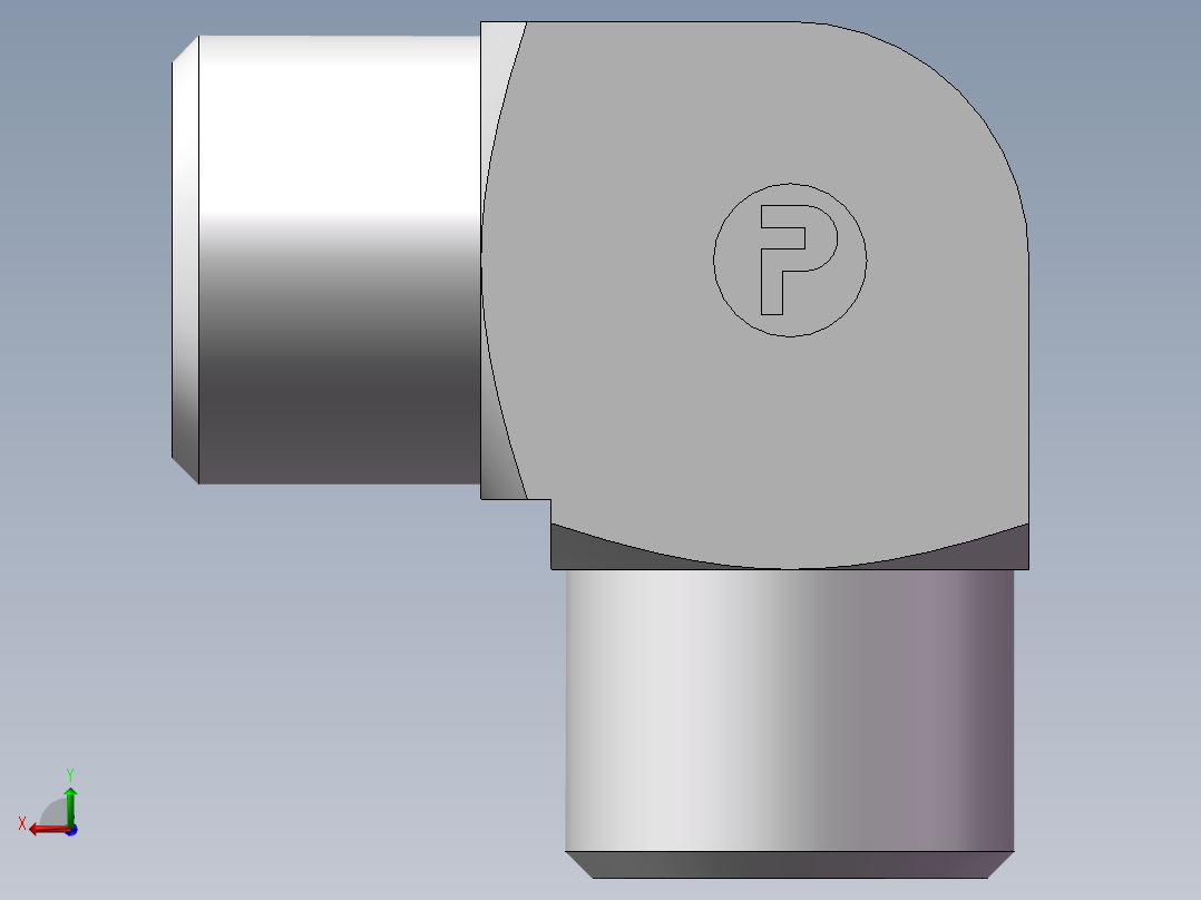 弯接头-W、1C9-16后视图