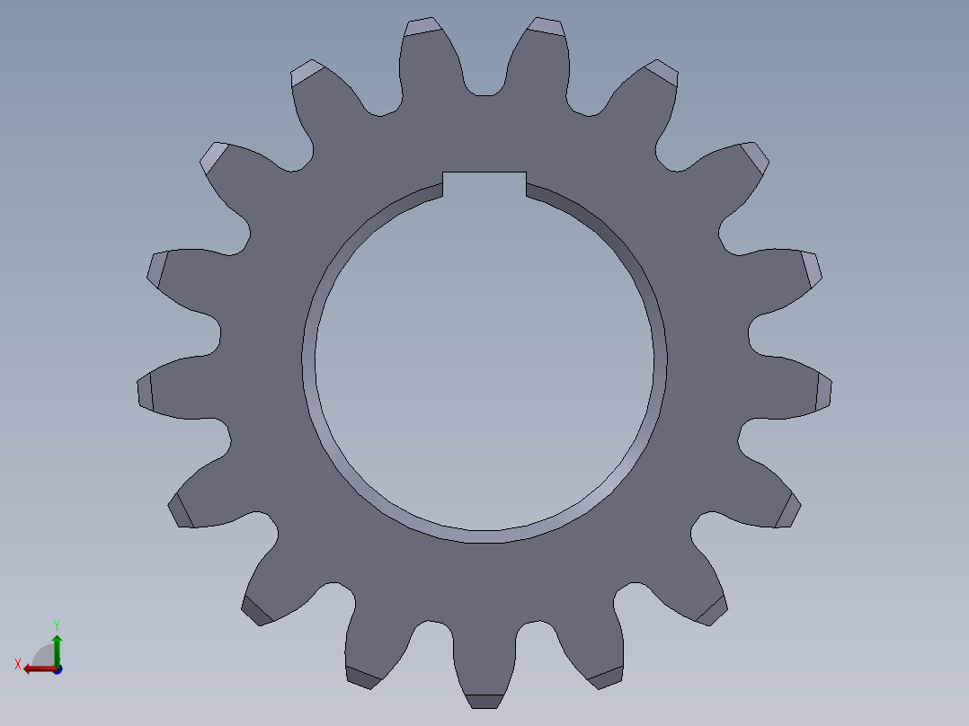 高速级小齿轮后视图