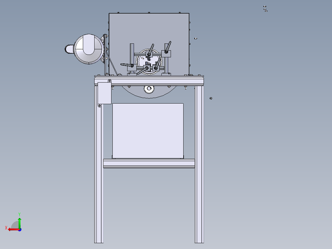 尖锋削刀机构后视图