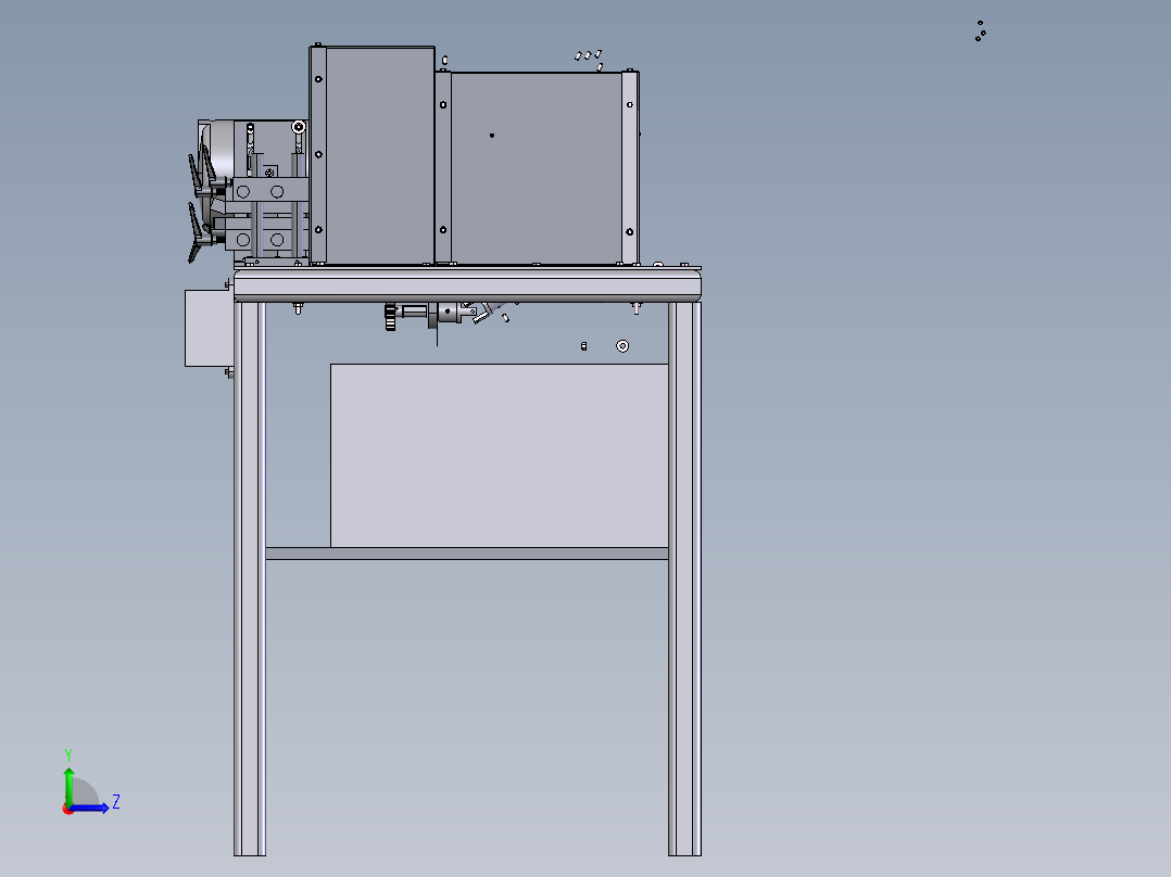 尖锋削刀机构左视图