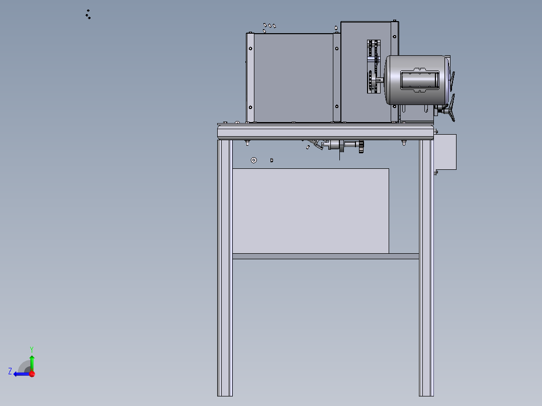 尖锋削刀机构右视图