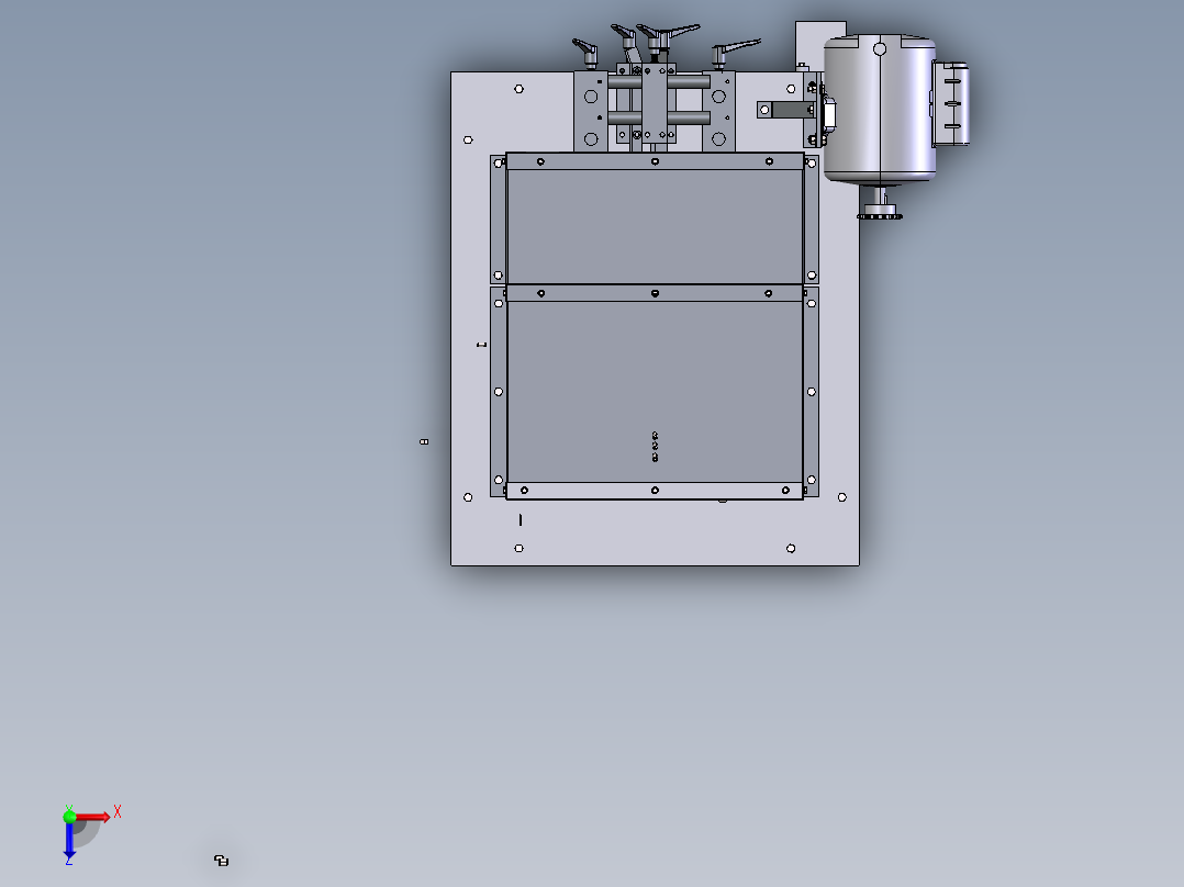 尖锋削刀机构俯视图