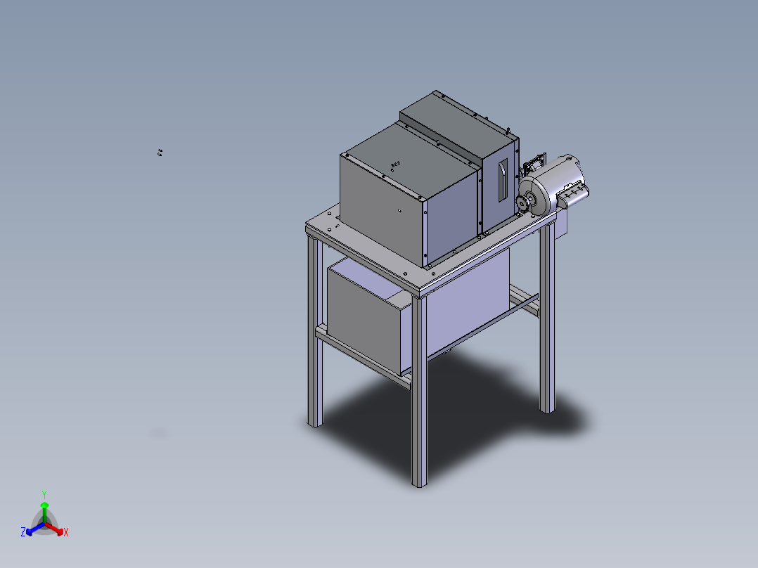 尖锋削刀机构正等轴测图
