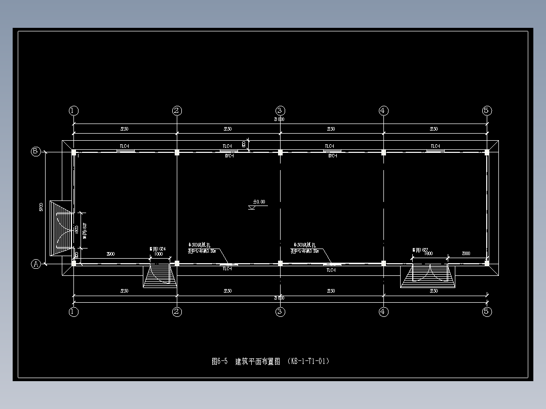 图6-5  建筑平面布置图（KB-1-T1-01）
