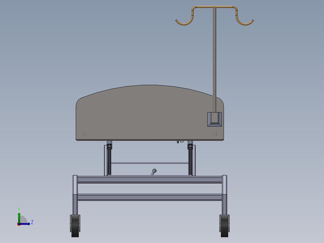 护理床(7)左视图