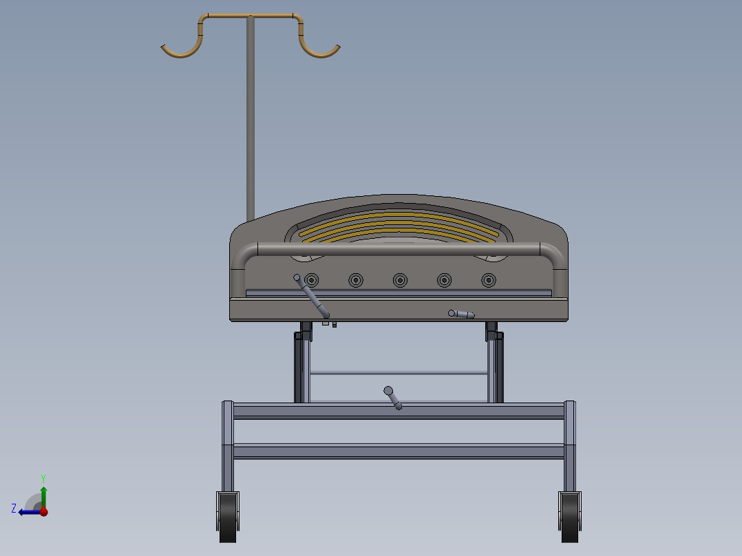 护理床(7)右视图