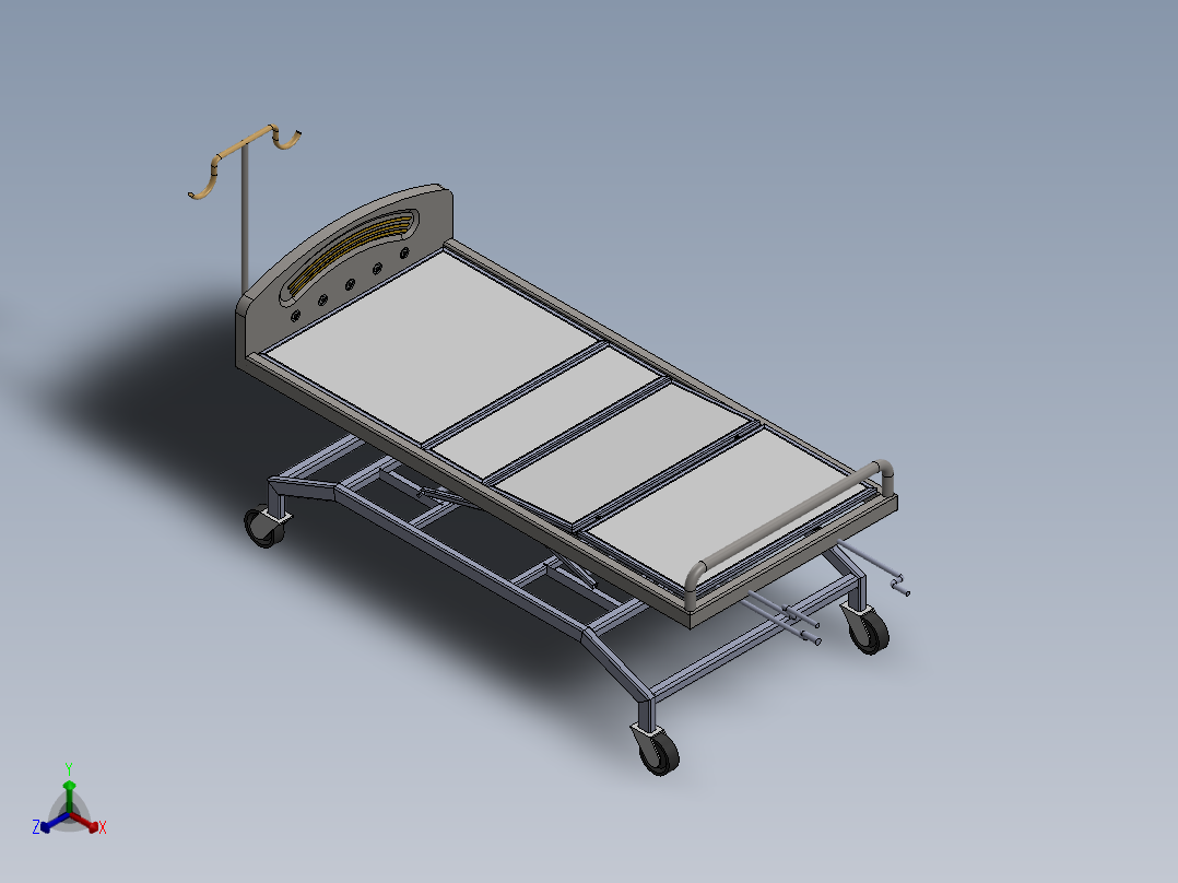 护理床(7)正等轴测图