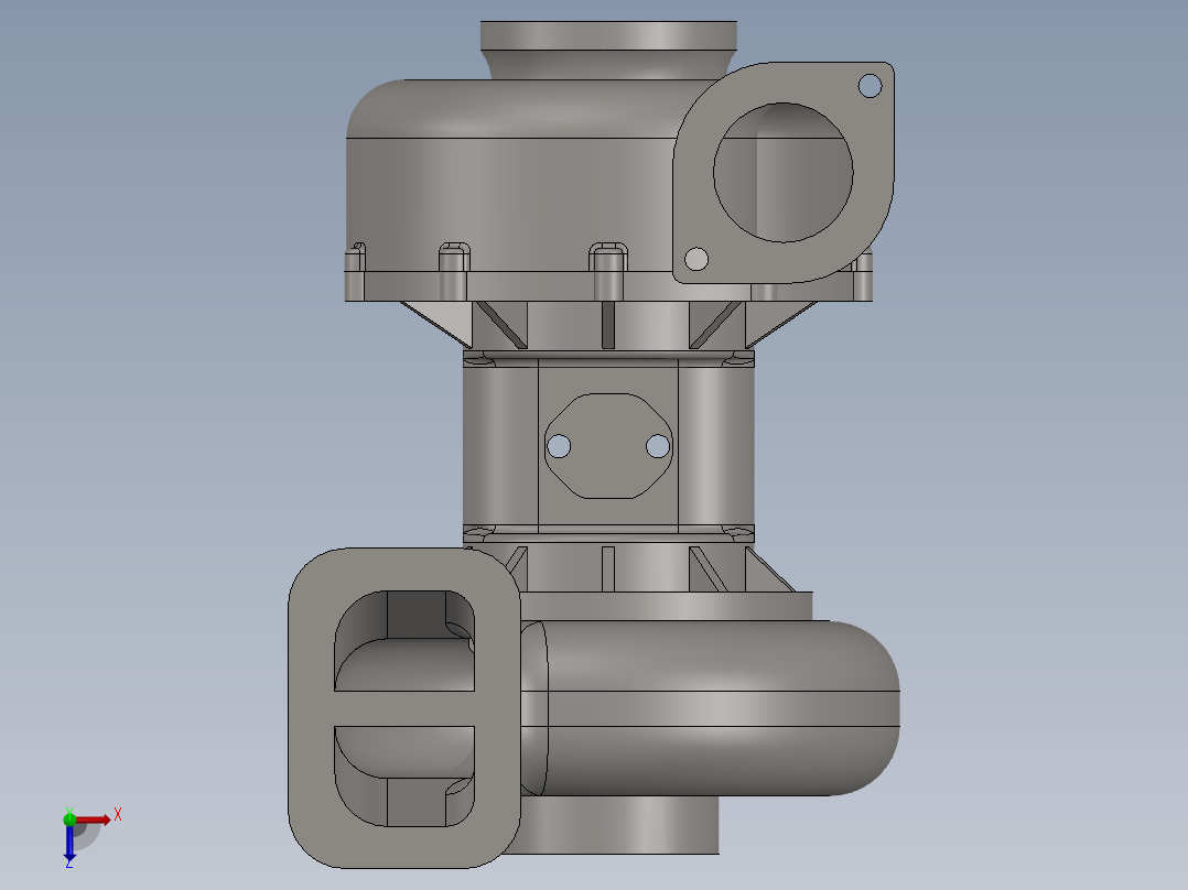增压器(9)俯视图