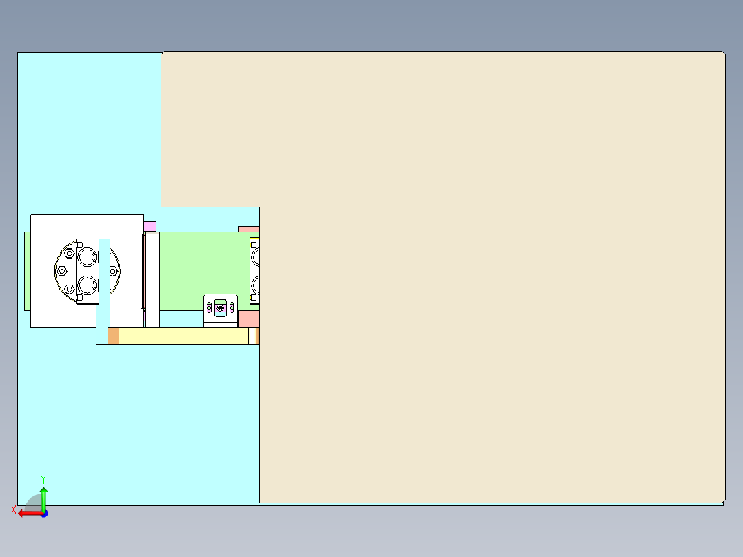 BQ-400 手机壳标签自动贴合机后视图