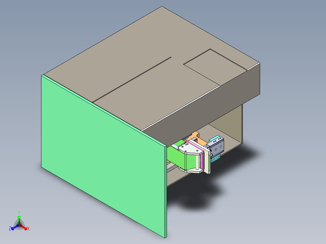 BQ-400 手机壳标签自动贴合机正等轴测图