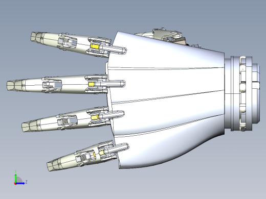 仿生机械手机械臂bionic-hand-concept STP左视缩略图