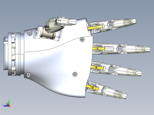 仿生机械手机械臂bionic-hand-concept STP右视缩略图