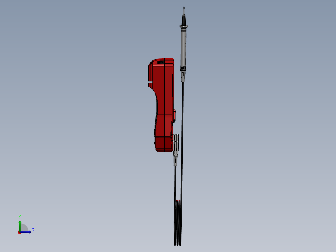 万用表和探头左视图