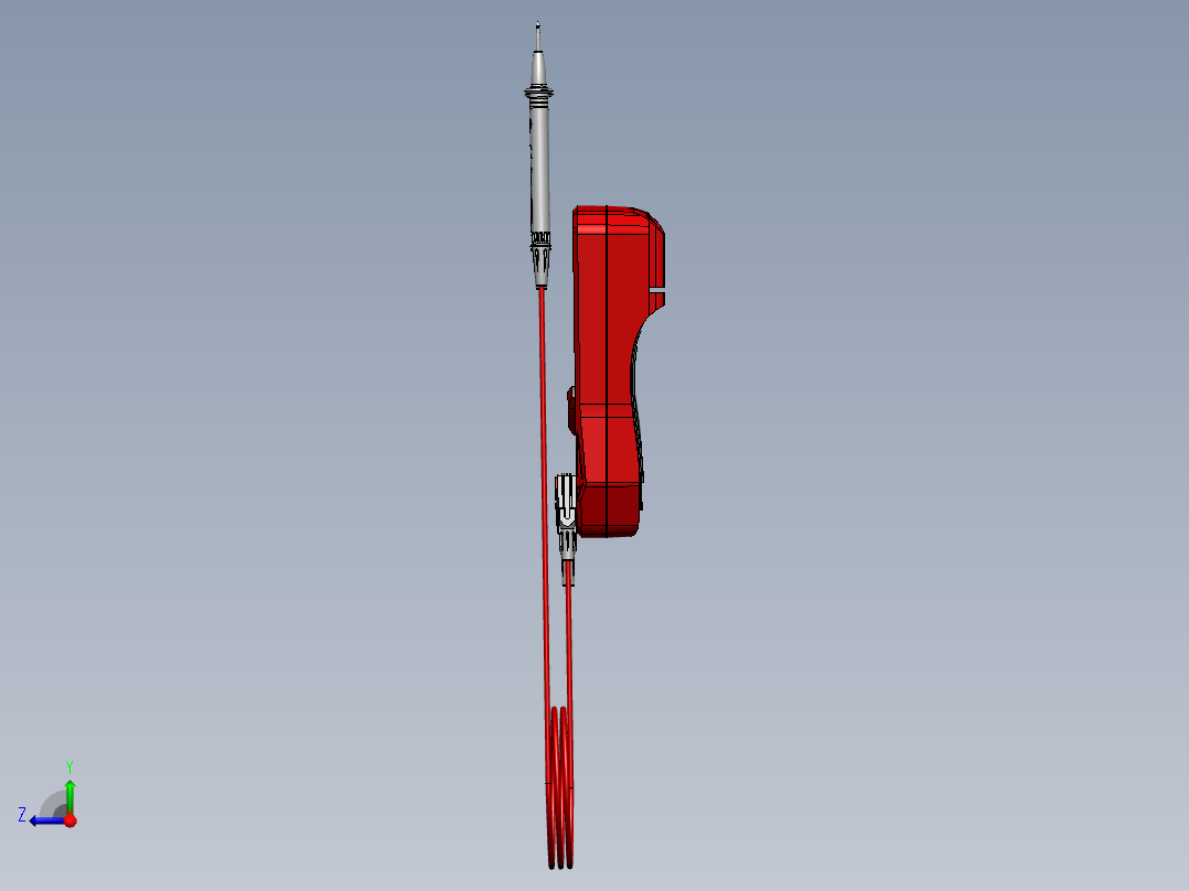 万用表和探头右视图