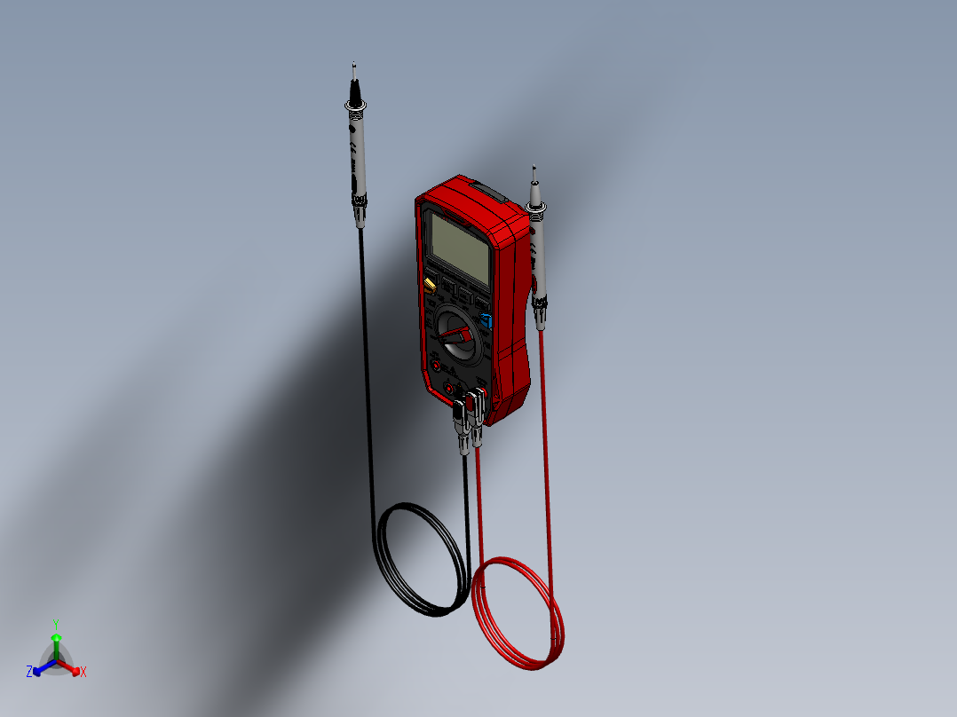 万用表和探头正等轴测图