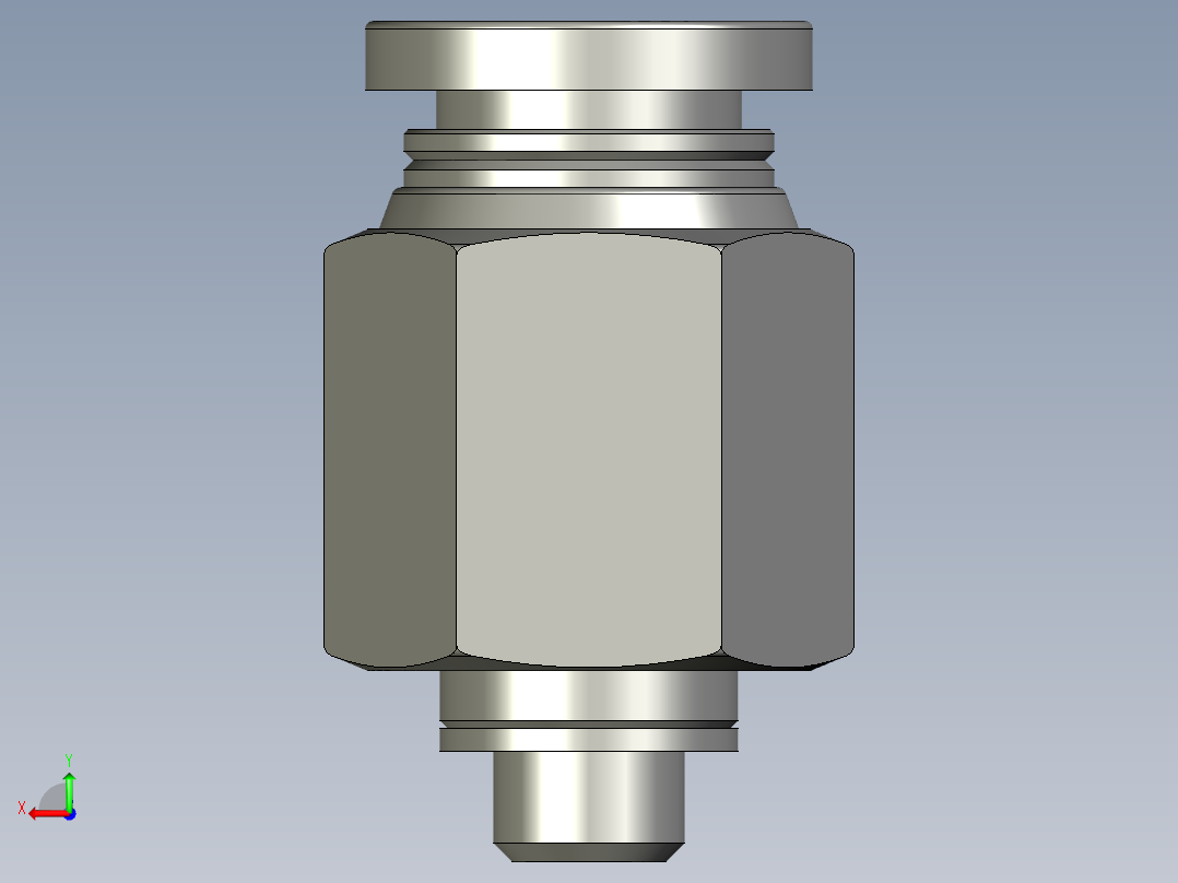 BPC6M5气接头亚德客后视图