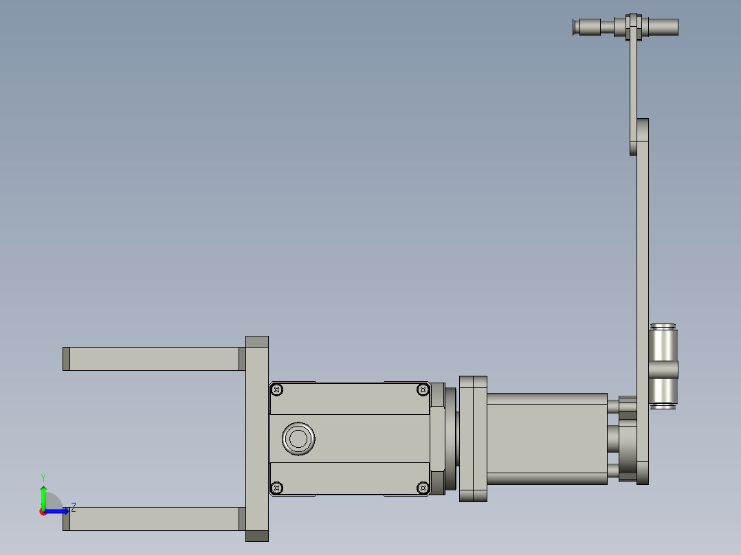 旋转排出机构左视图