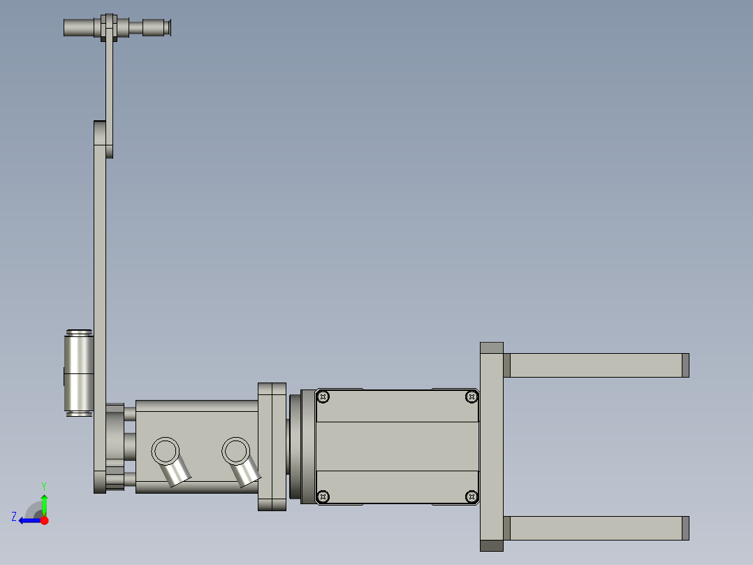 旋转排出机构右视图