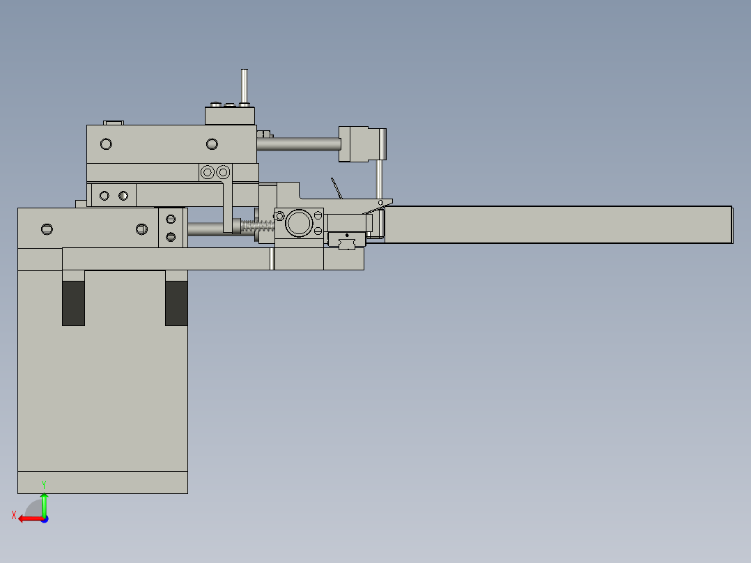 11插舌折盒模组后视图