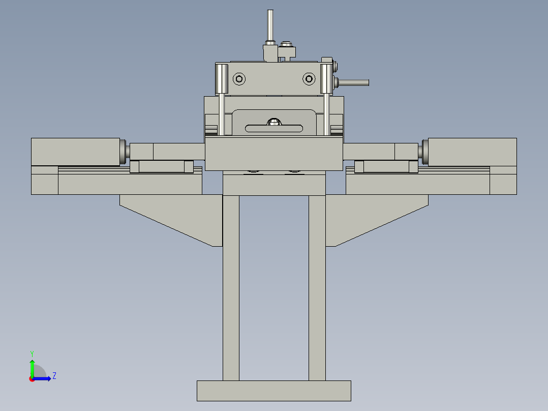 11插舌折盒模组左视图