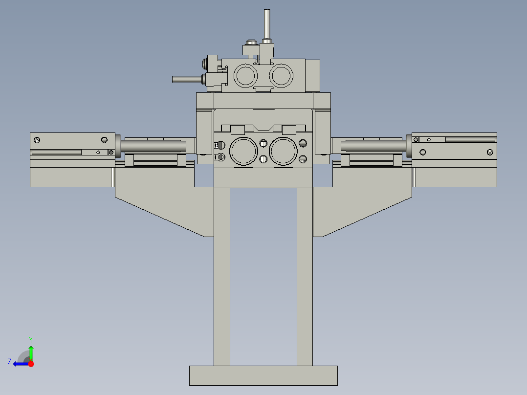 11插舌折盒模组右视图