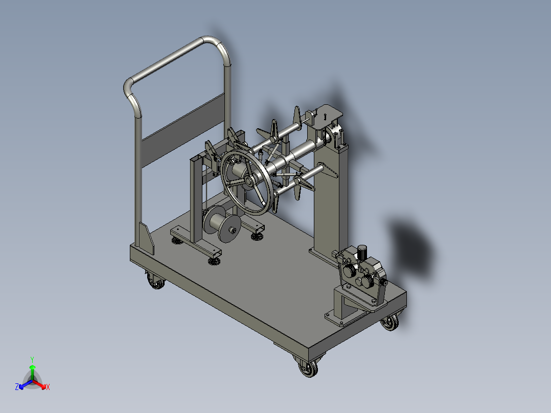 多功能移动送丝机托架工具台