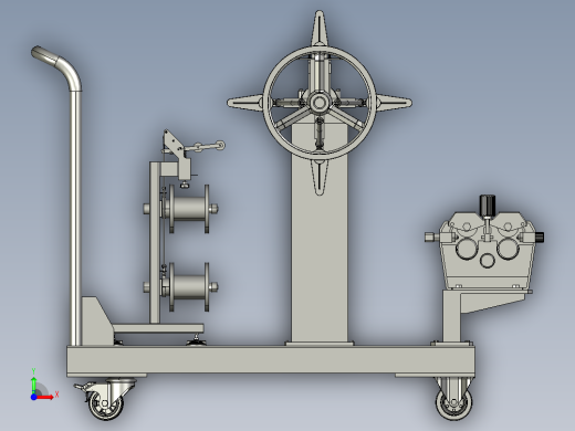 多功能移动送丝机托架工具台前视缩略图