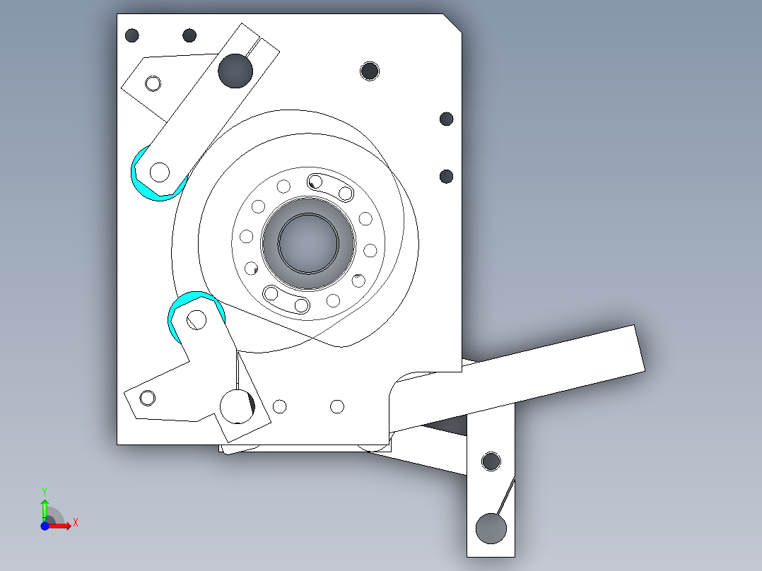 低速输纸机给纸头前视图