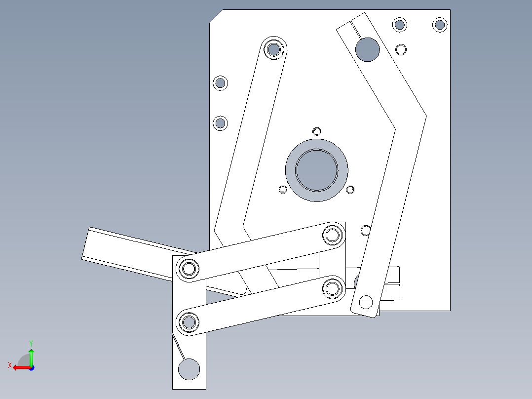 低速输纸机给纸头后视图