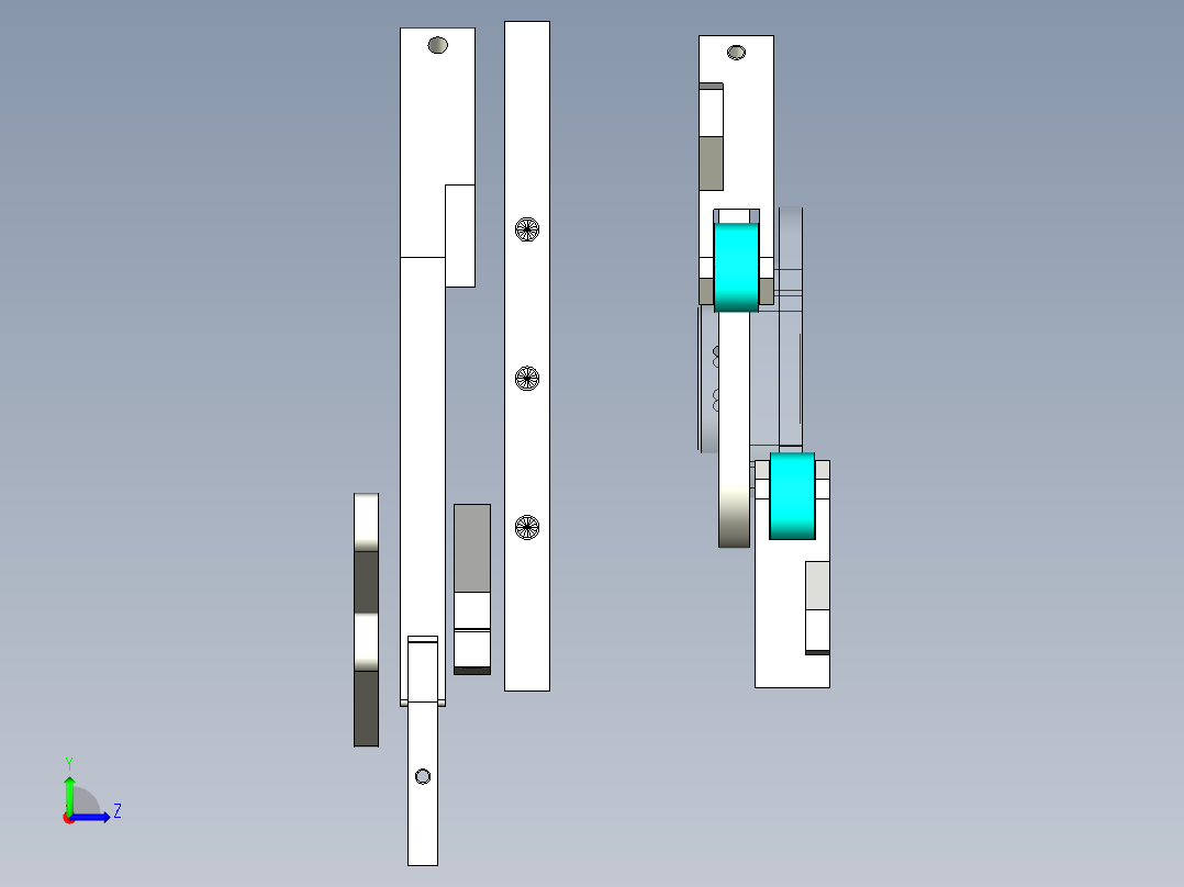 低速输纸机给纸头左视图