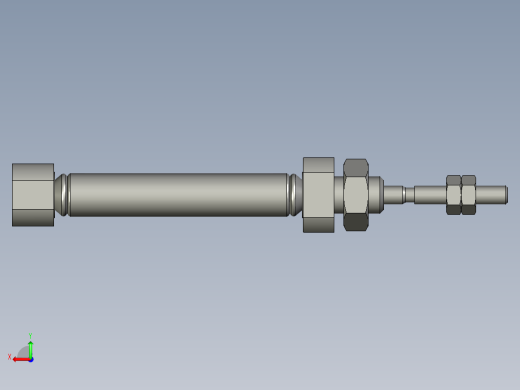 笔形气缸PSB6x10R亚德客后视缩略图