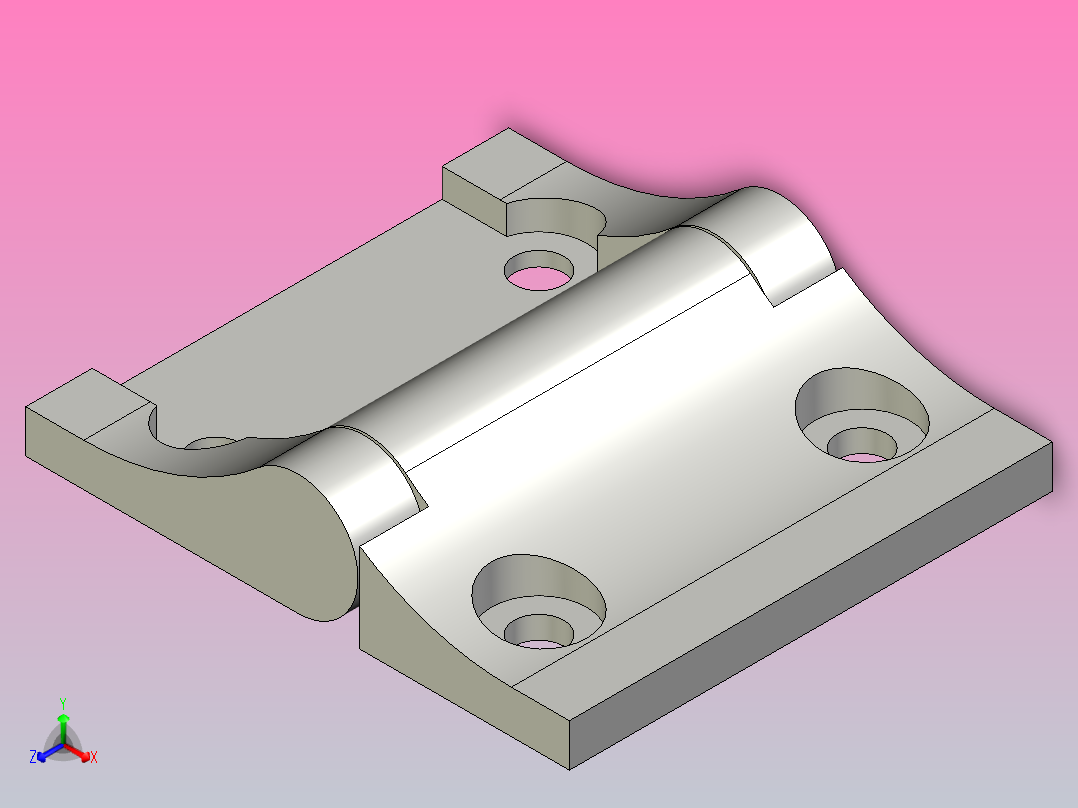螺钉安装型阻尼合页[PDDS-A]主视图