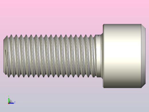 DIN_EN_ISO_4762_M30x70.ipt内六角螺钉左视缩略图