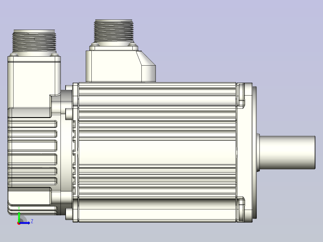 GYS富士伺服电机 gys152d5_rb2左视图