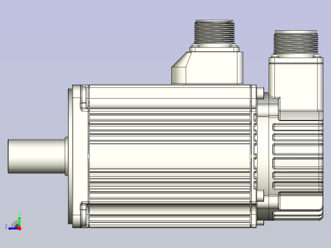 GYS富士伺服电机 gys152d5_rb2右视图