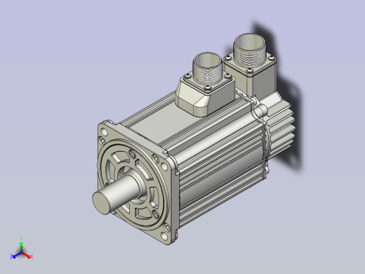 GYS富士伺服电机 gys152d5_rb2正等轴测缩略图